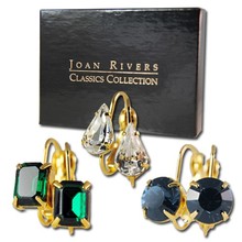 3 Pairs of  Goldtone  Joan Rivers earrings