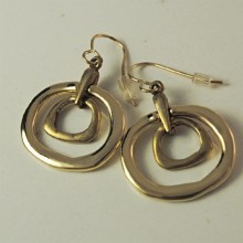 Genuine Chico's earrings Stunning hoop within a hoop earrings style 1