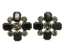 STUD METAL EARRING MME23488RDBLK