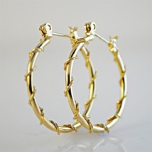 Lot of 12 14KT post Hoop Earrings 