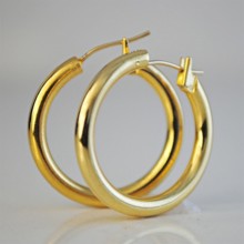 Lot of 12 Hoop  earrings with 14kt posts